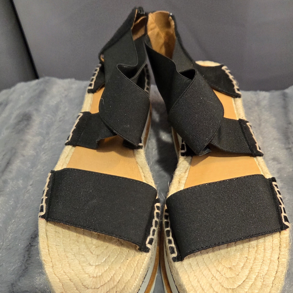 Jeffrey Campbell Black Espadrille Sandals